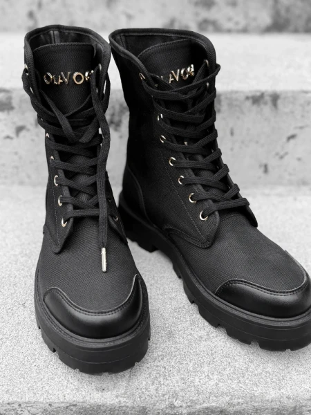 Buty damskie workery OLAVOGA PASSY 2025 czarne - maWer Fashion