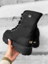 Buty damskie workery OLAVOGA PASSY 2025 czarne - maWer Fashion