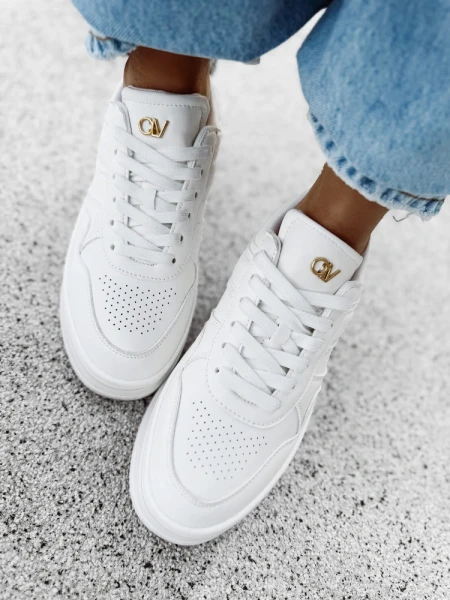 Buty damskie OLAVOGA VENETY 2025 białe  - maWer Fashion