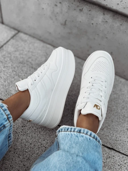 Buty damskie OLAVOGA VENETY 2025 białe  - maWer Fashion