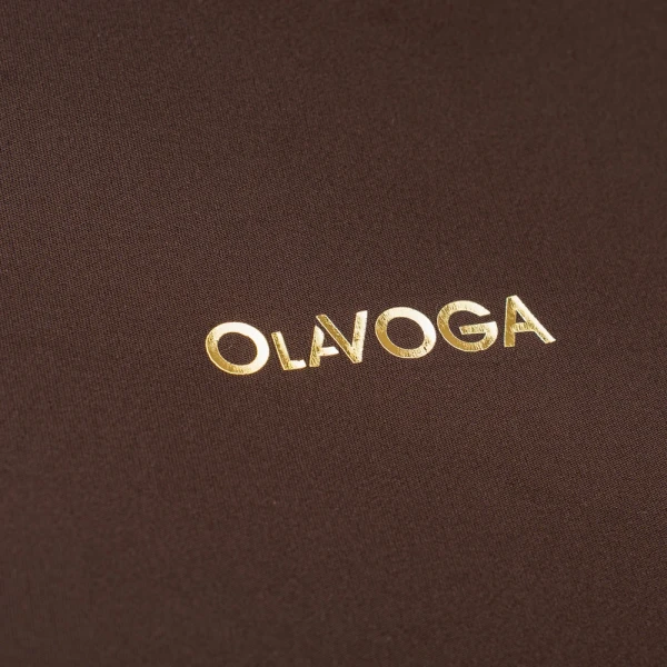 Bluzka damska OLAVOGA SIMBI 2025 brąz - maWer Fashion