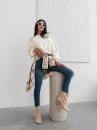 Bluza damska OLAVOGA GRAV 2025 ecru - maWer Fashion