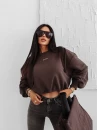 Bluza damska OLAVOGA GRAV 2025 brąz - maWer Fashion