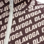 Sukienka OLAVOGA MOON GLORY 2025 brąz z beżem - maWer Fashion