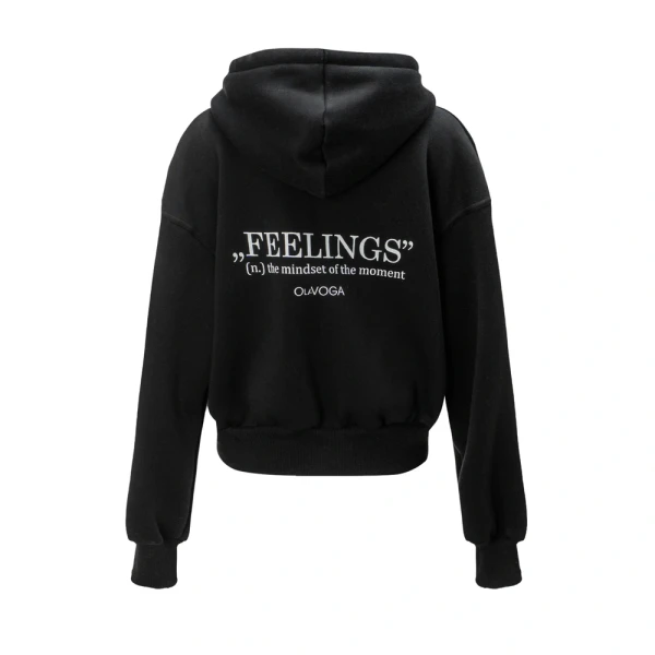 Bluza damska OLAVOGA FEELINGS 2025 czarna - maWer Fashion