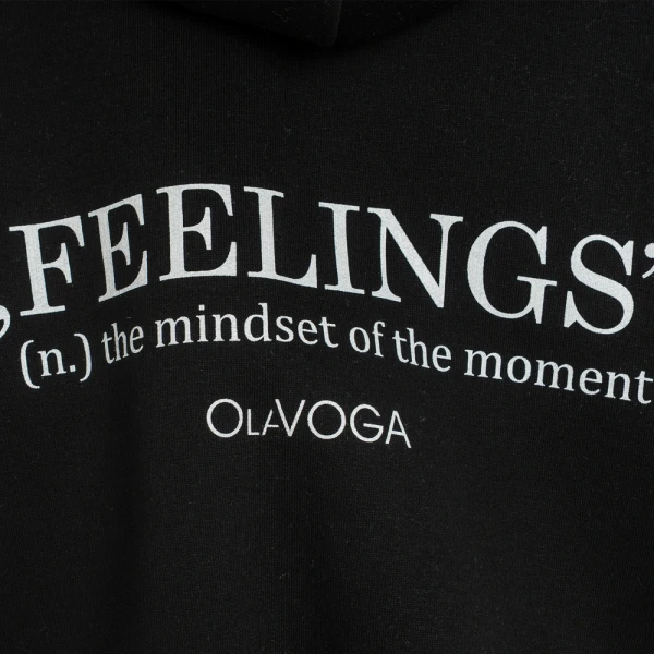 Bluza damska OLAVOGA FEELINGS 2025 czarna - maWer Fashion