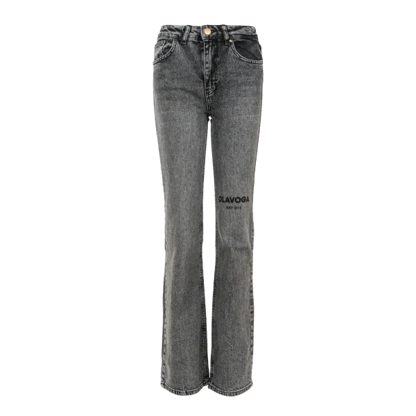 Spodnie damskie OLAVOGA ZOIO 2025 szare - maWer Fashion