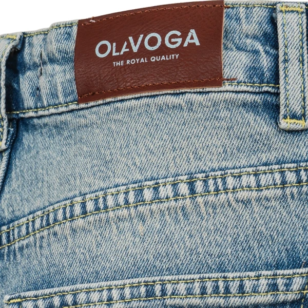 Spodnie damskie OLAVOGA ZOIO 2025 niebieskie - maWer Fashion