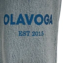 Spodnie damskie OLAVOGA ZOIO 2025 niebieskie - maWer Fashion