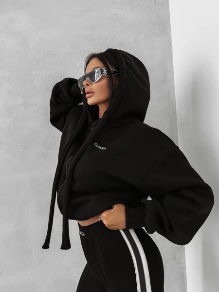 Bluza damska OLAVOGA FEELINGS 2025 czarna - maWer Fashion