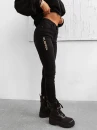 Spodnie damskie OLAVOGA NOON 2025 czarne - maWer Fashion