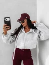 Bluza damska OLAVOGA FEELINGS 2025 szara - maWer Fashion