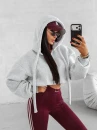 Bluza damska OLAVOGA FEELINGS 2025 szara - maWer Fashion