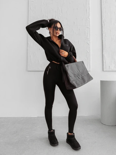 Bluza damska OLAVOGA LINOS 2025 czarna - maWer Fashion