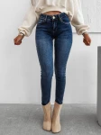 Spodnie damskie OLAVOGA NOON 2025 niebieskie - maWer Fashion