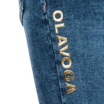 Spodnie damskie OLAVOGA NOON 2025 niebieskie - maWer Fashion
