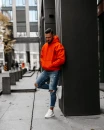 Bluza męska OLAVOGA UNIT 2025  orange - maWer Fashion