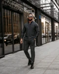 Komplet męski OLAVOGA VIRETIO 2025 ciemny szary - maWer Fashion