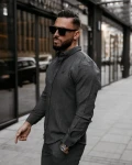 Komplet męski OLAVOGA VIRETIO 2025 ciemny szary - maWer Fashion