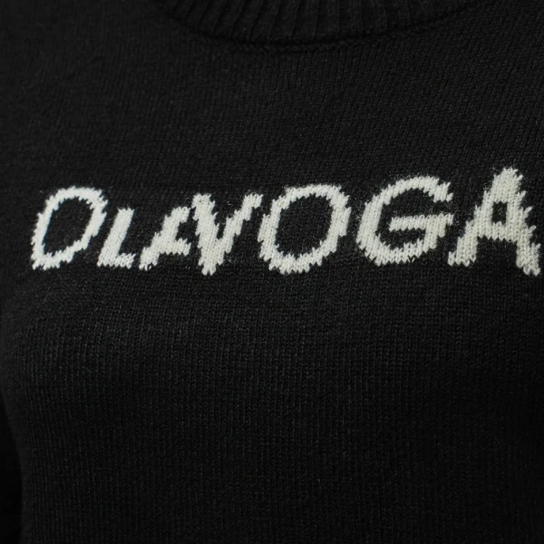 Sweter damski OLAVOGA ZAIO 2025 czarny - maWer Fashion