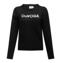 Sweter damski OLAVOGA ZAIO 2025 czarny - maWer Fashion