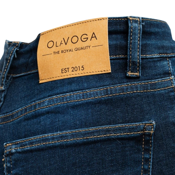 Spodnie damskie jeansy OLAVOGA RAIO 2025 ciemny niebieski - maWer Fashion
