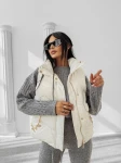 Kamizelka damska OLAVOGA RAIN 2025 ecru - maWer Fashion