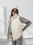 Kamizelka damska OLAVOGA RAIN 2025 ecru - maWer Fashion