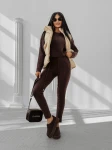 Kamizelka damska OLAVOGA RAIN 2025 beż - maWer Fashion