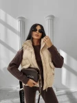 Kamizelka damska OLAVOGA RAIN 2025 beż - maWer Fashion