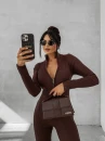 Kombinezon damski OLAVOGA NEXTION 2025 brązowy- maWer Fashion
