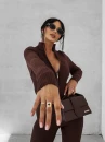 Kombinezon damski OLAVOGA NEXTION 2025 brązowy- maWer Fashion