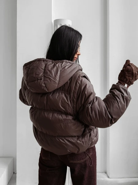 Kurtka damska OLAVOGA VIROON 2025 brąz - mawershop