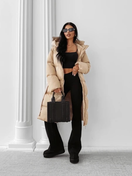 Kurtka damska OLAVOGA SIING 2025 beż - maWer Fashion