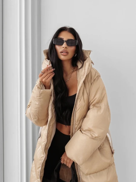 Kurtka damska OLAVOGA SIING 2025 beż - maWer Fashion