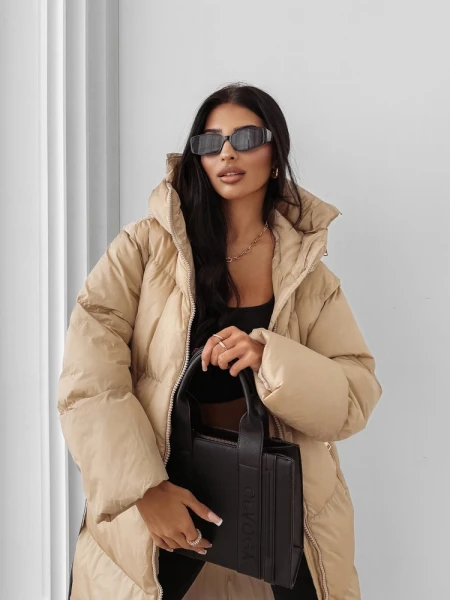 Kurtka damska OLAVOGA SIING 2025 beż - maWer Fashion