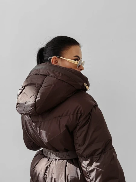 Kurtka damska OLAVOGA SIING 2025 brąz - maWer Fashion