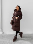 Kurtka damska OLAVOGA SIING 2025 brąz - maWer Fashion