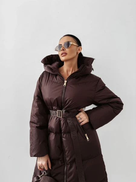 Kurtka damska OLAVOGA SIING 2025 brąz - maWer Fashion