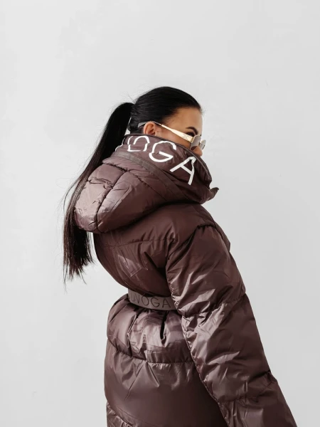 Kurtka damska OLAVOGA SIING 2025 brąz - maWer Fashion