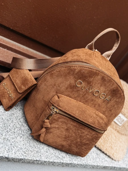 Plecak damski OLAVOGA RIDER 2025 camel - maWer Fashion