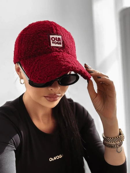 Czapka damska OLAVOAGA SAAL 2025 bordo - maWer Fashion