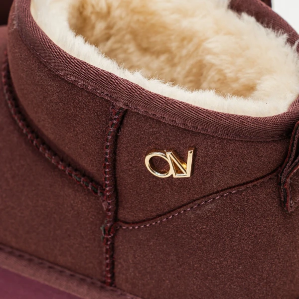 Buty damskie śniegowce OLAVOGA MISTY 2025 bordo - mawershop
