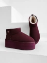 Buty damskie śniegowce OLAVOGA MISTY 2025 bordo - mawershop