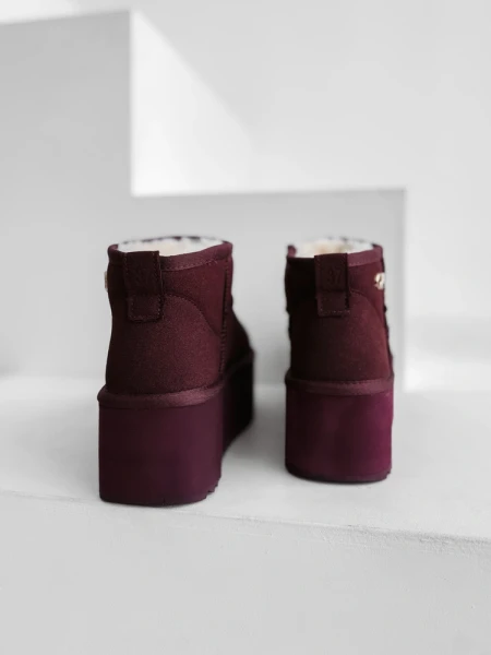 Buty damskie śniegowce OLAVOGA MISTY 2025 bordo - mawershop