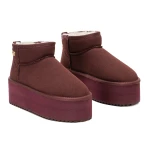 Buty damskie śniegowce OLAVOGA MISTY 2025 bordo - mawershop