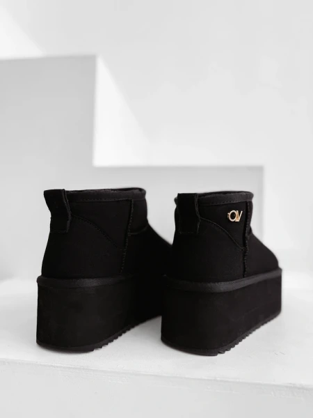 Buty damskie śniegowce OLAVOGA MISTY 2025 czarne - mawershop