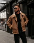 Kurtka męska OLAVOGA LENNOX MEN 2025 beż - MaWer Fashion