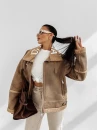 Kurtka damska OLAVOGA LENNOX 2025 beż - maWer Fashion