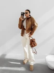 Kurtka damska OLAVOGA LENNOX 2025 camel - maWer Fashion